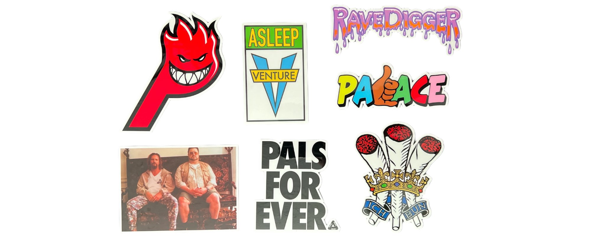 Palace Stickers from the sticker pack released in the Autumn collection of 2020.