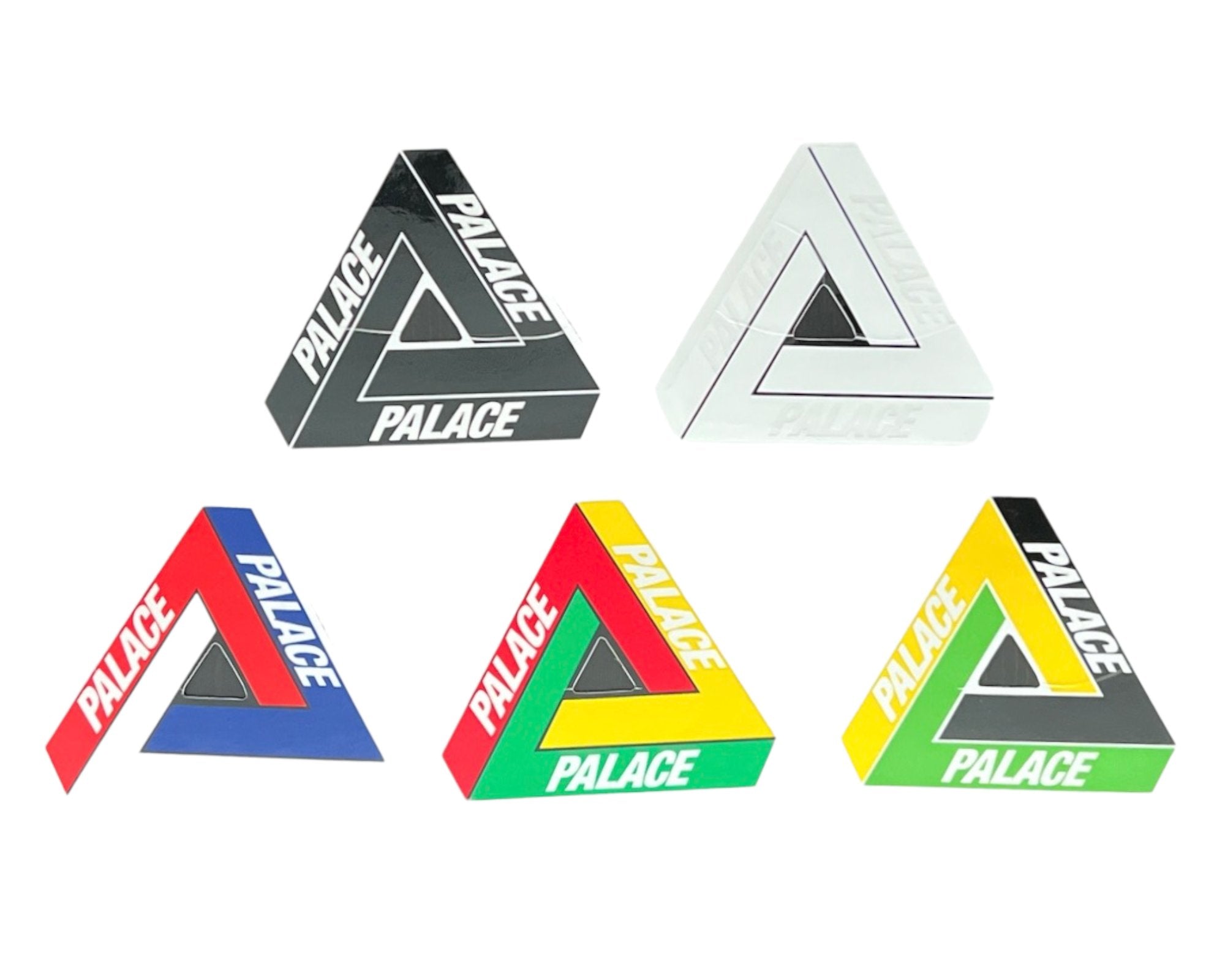 Palace Skateboards Stickers from sticker packs released in 2015.