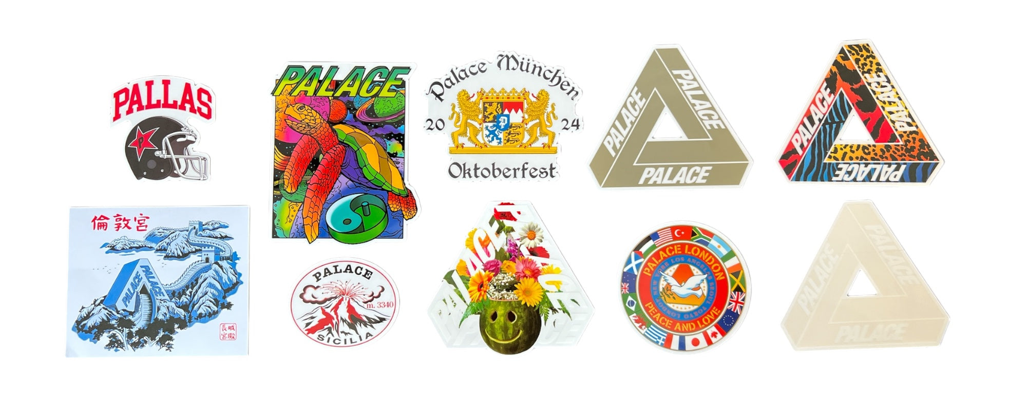 Palace Skateboards Stickers Autumn 2024