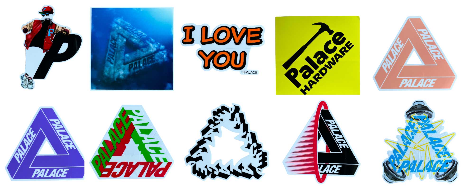 Palace Skateboards Stickers Winter 2023