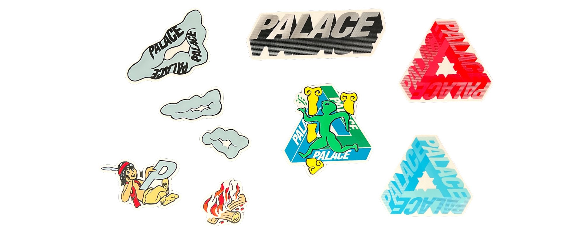 Palace Stickers from the sticker pack released in the Ultimo Holiday collection of 2017.