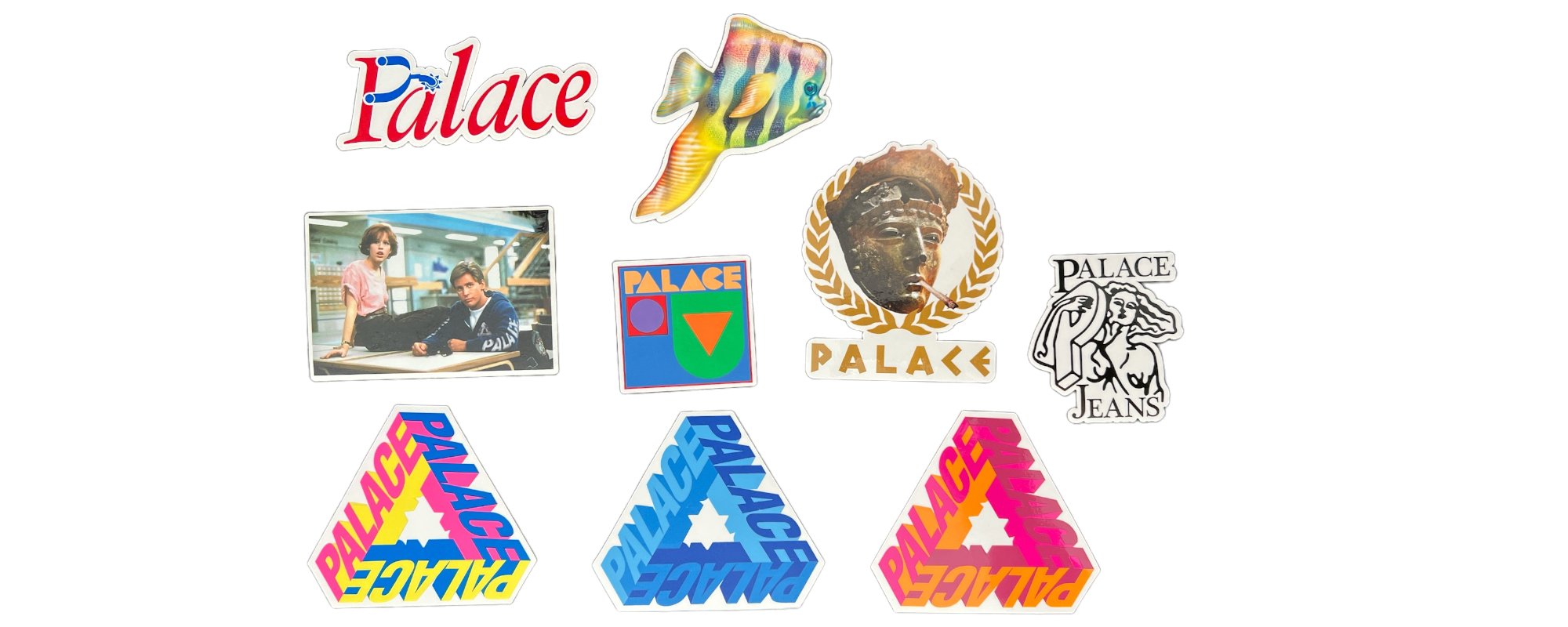 Palace Skateboards Stickers from sticker packs release in the Summer season of 2017.