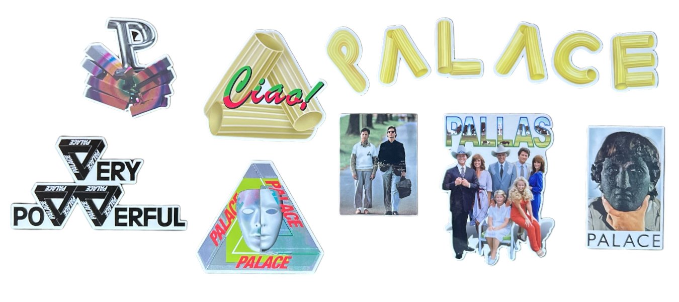 Palace Stickers from sticker packs released in the Summer season of 2019.