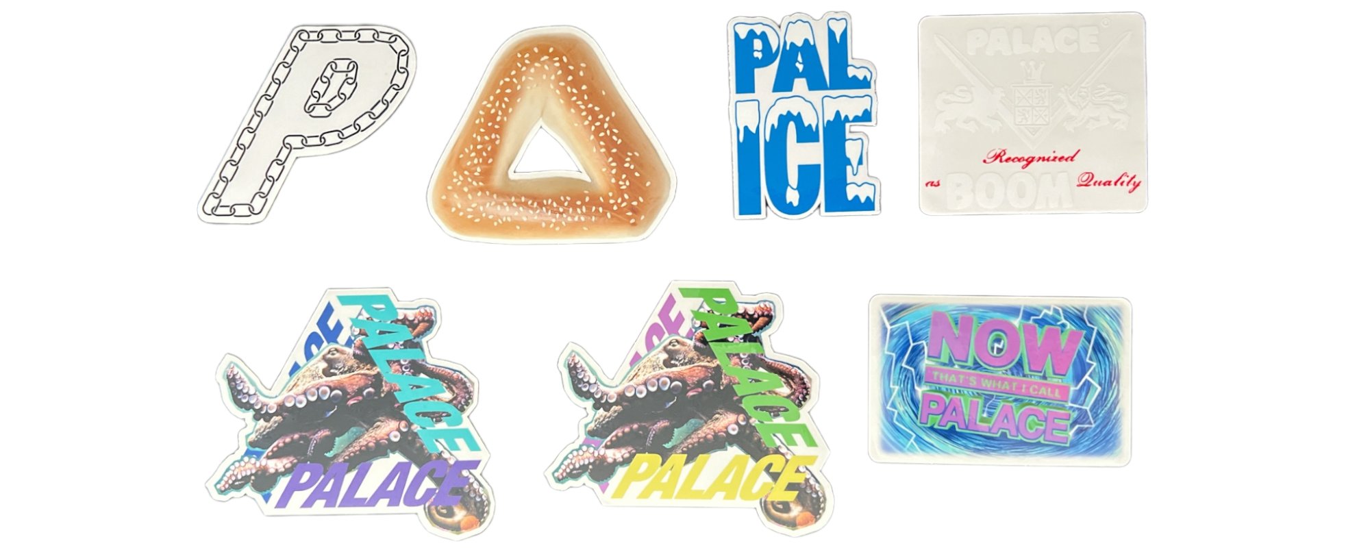 Palace Stickers from the sticker pack released in the Ultimo Holiday collection of 2018.