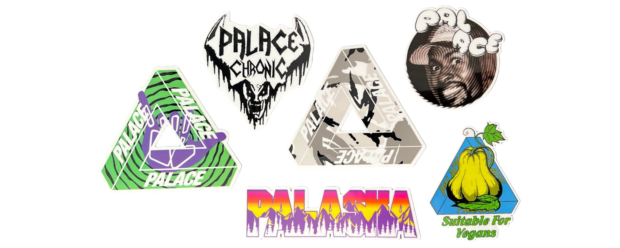 Palace Stickers from the sticker pack released in the Ultimo Holiday collection of 2020.