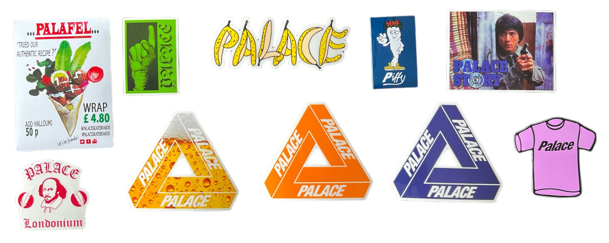 Palace Skateboards Stickers from sticker packs release in the Winter season of 2020.