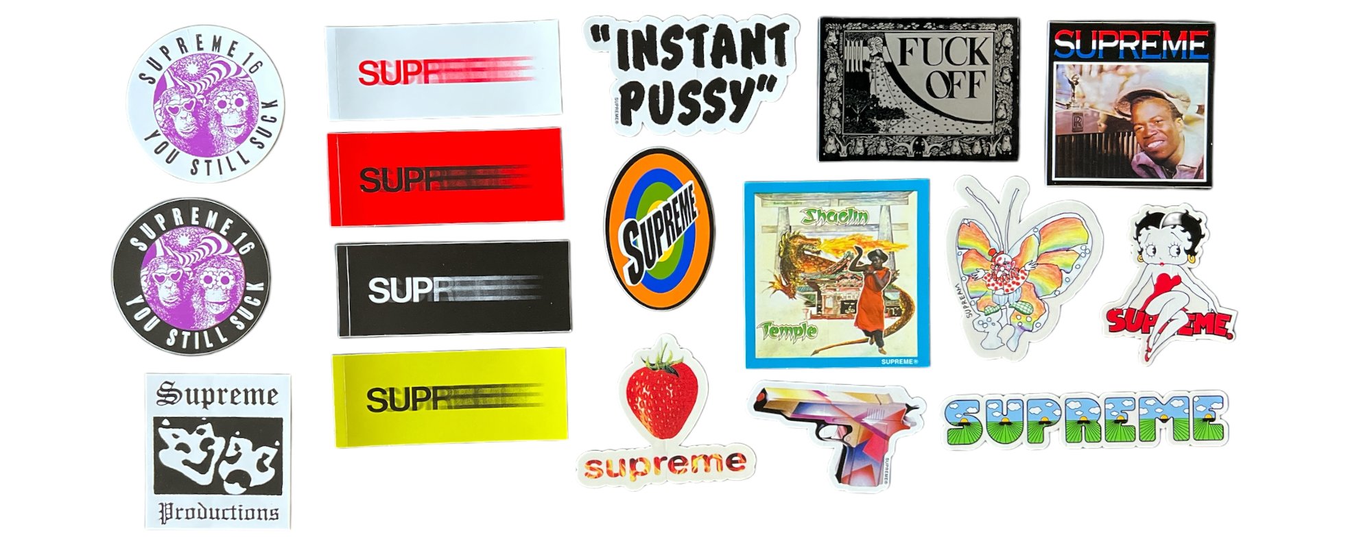 Supreme stickers released during the Spring Summer&nbsp;season of 2016.