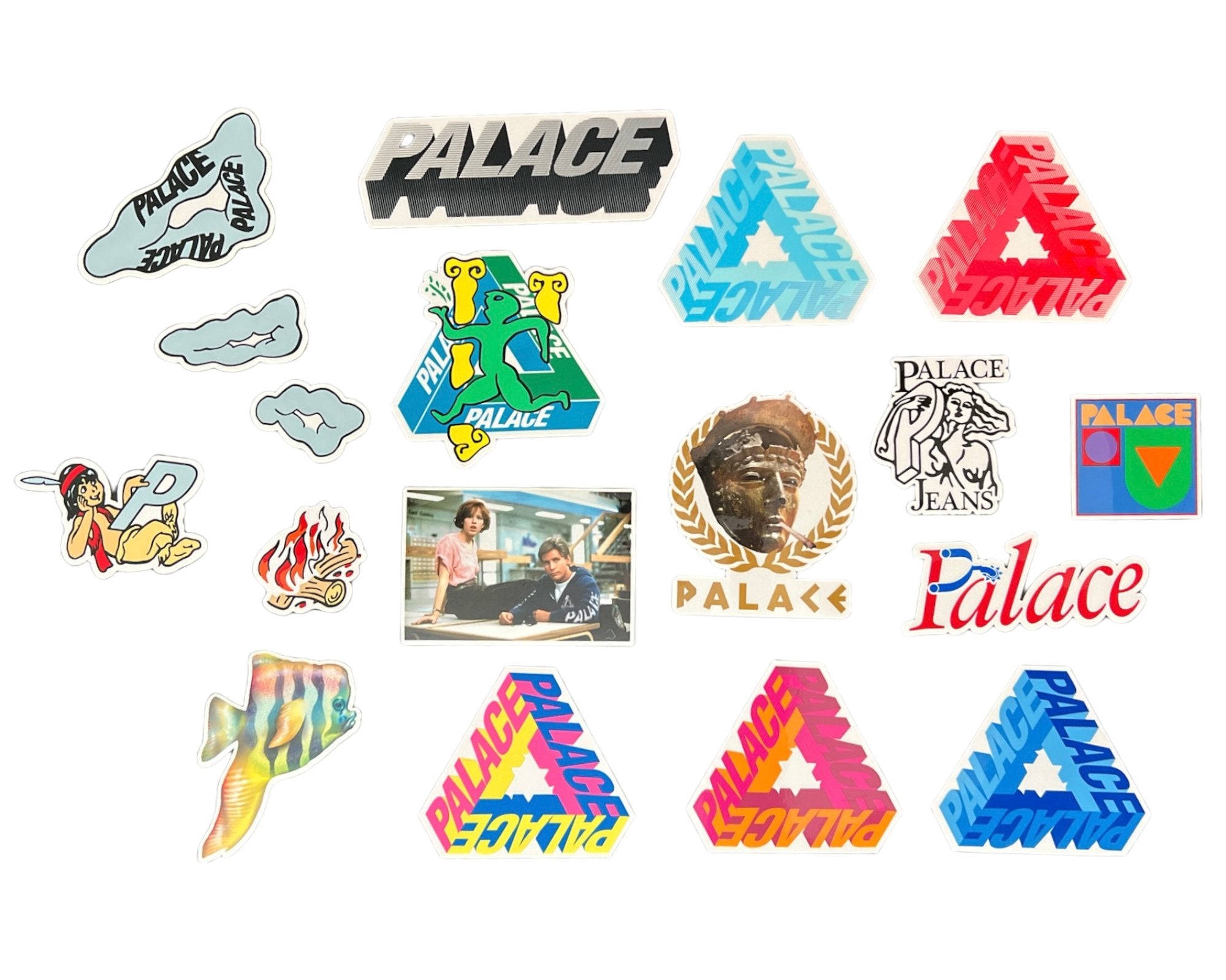 Palace Skateboards Stickers from sticker packs released in the 2017 seasons