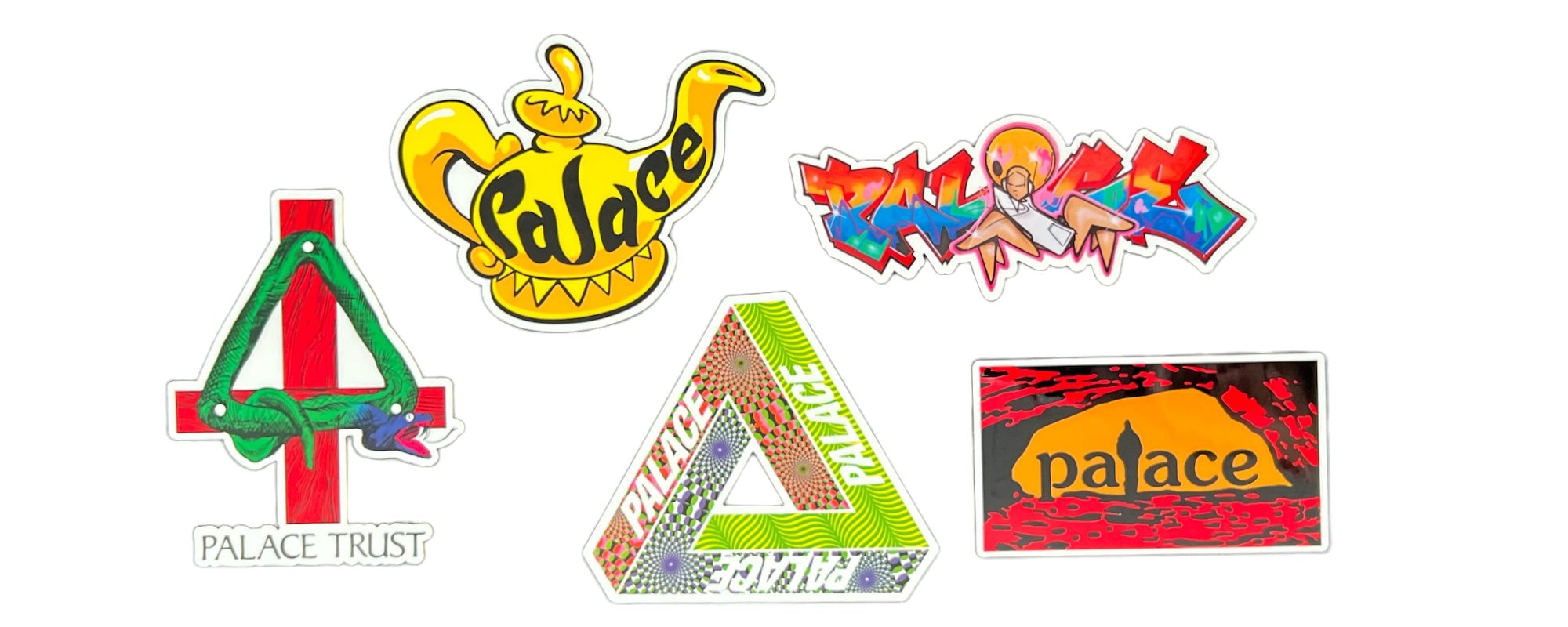 Palace Skateboards Stickers from sticker packs release in the Ultimo Holiday season of 2021.