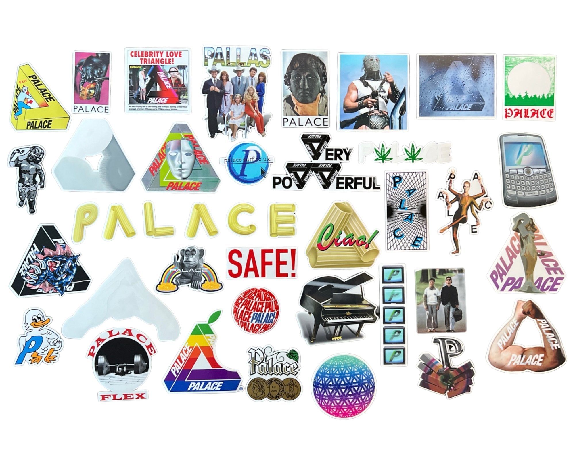 Palace Skateboards Stickers from sticker packs released in the 2019 seasons