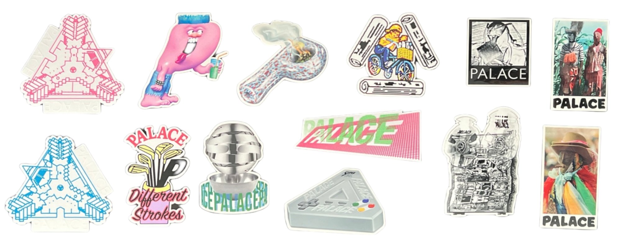 Palace Skateboards Stickers from sticker packs release in the Winter season of 2018.