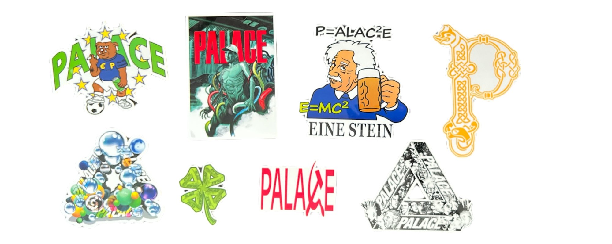 Palace Stickers from sticker packs released in the Winter season of 2021.