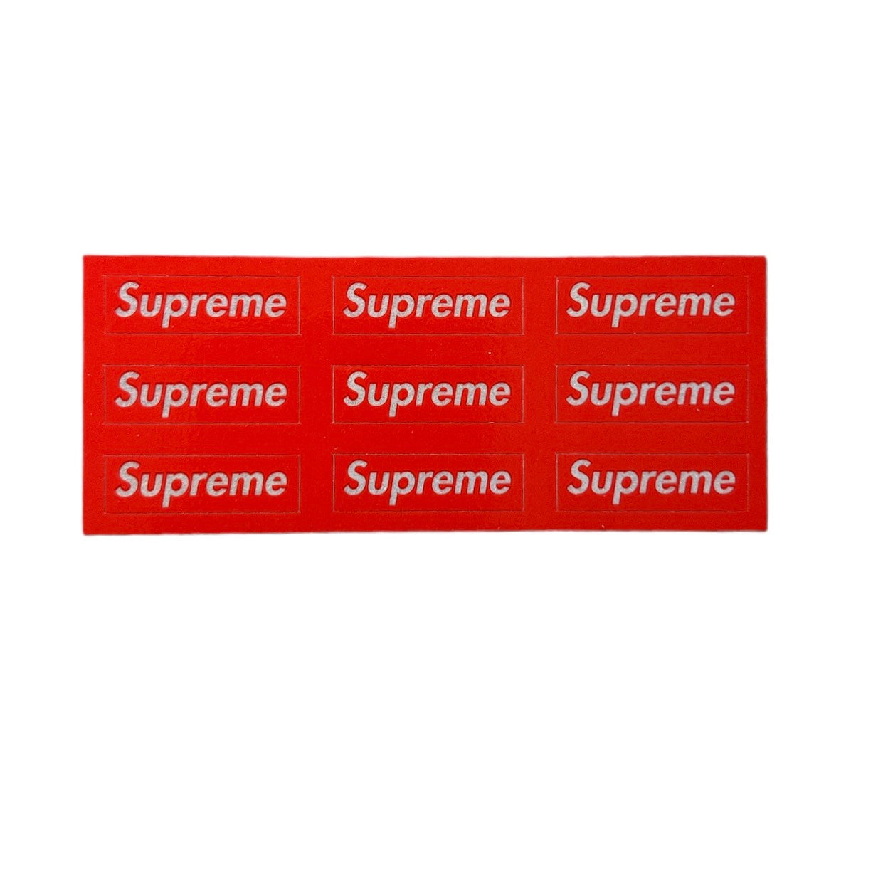 Supreme 3M Reflective Box Logo Sticker Mini Sticker Red FW14