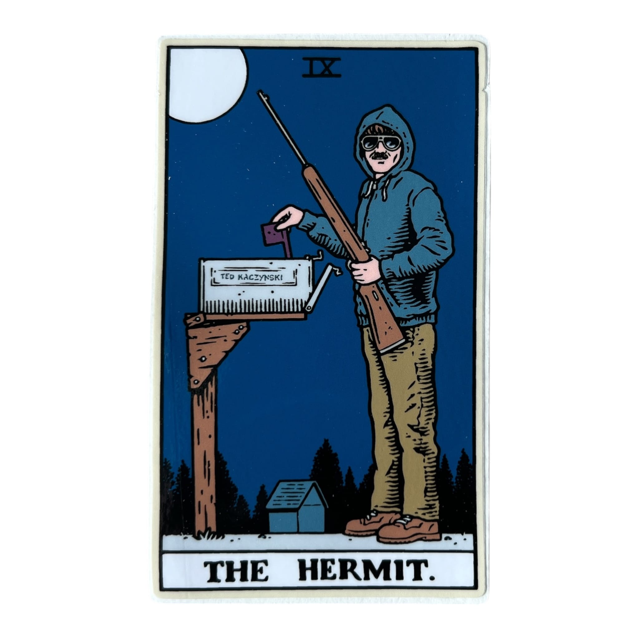 Strangelove Skateboards Tarot The Hermit Sticker