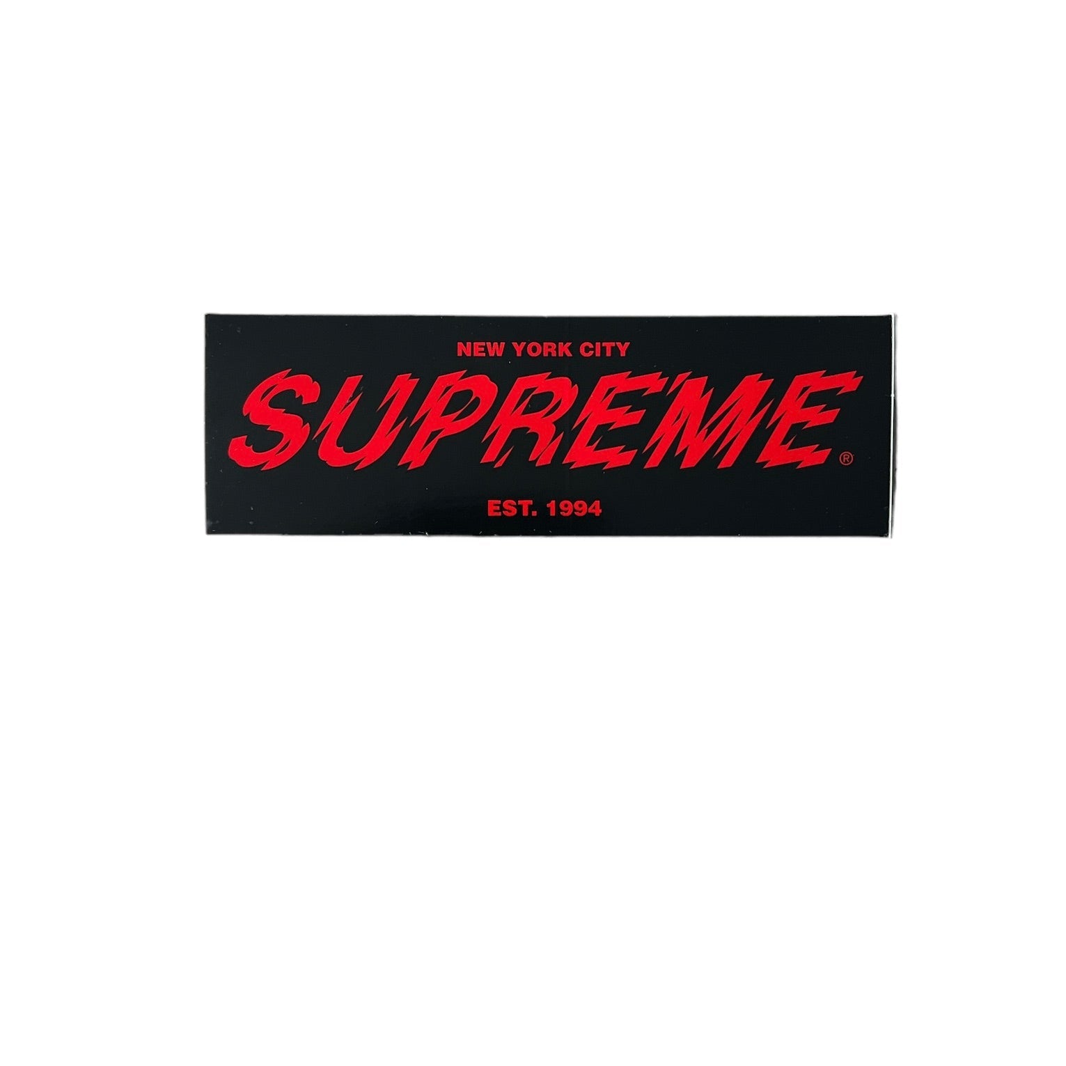 Supreme Seventy Seven "77" Sticker Black FW12