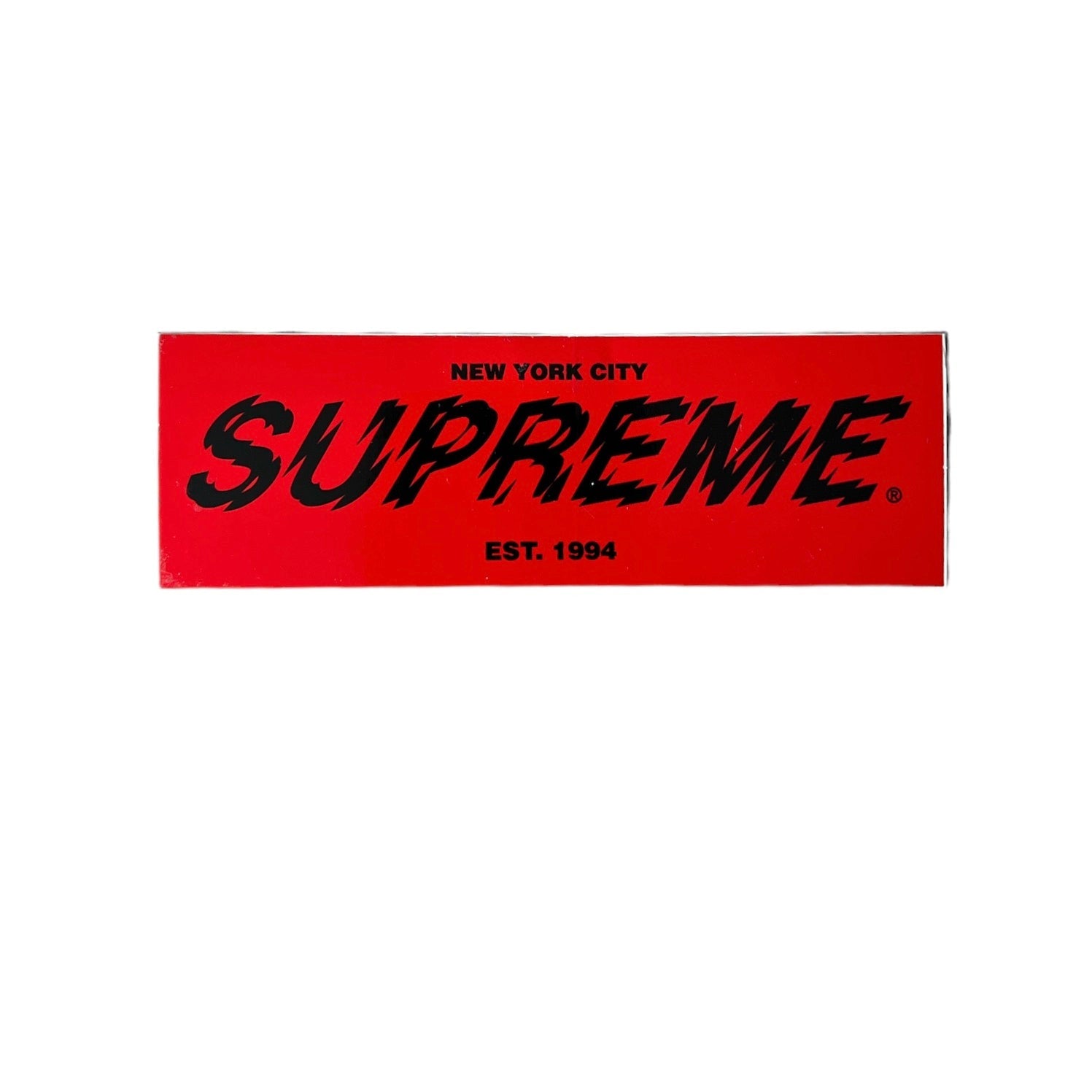 Supreme Seventy Seven "77" Sticker Red FW12