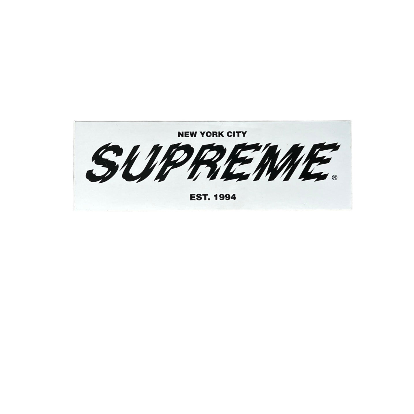 Supreme Seventy Seven "77" Sticker White FW12