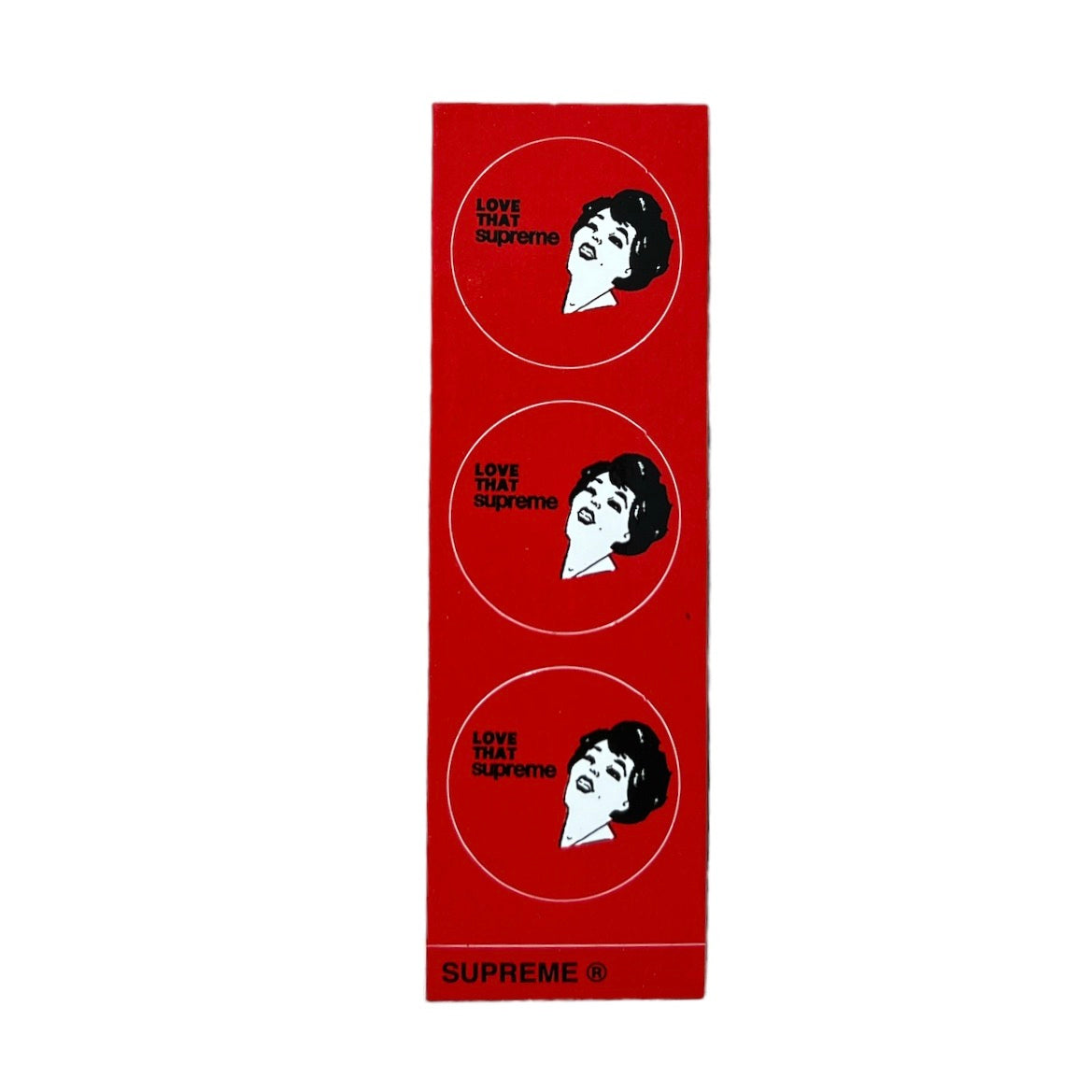 Supreme Love That Supreme Mini Sticker Red SS22