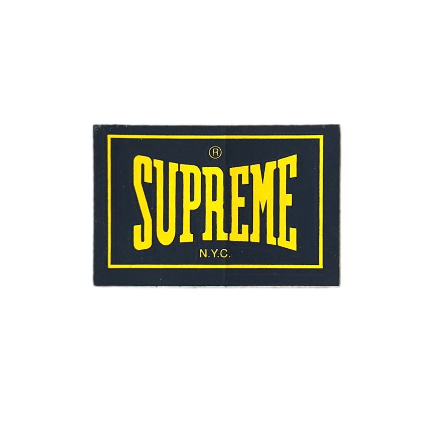 Supreme Everlast Logo Sticker Black/Yellow 1999