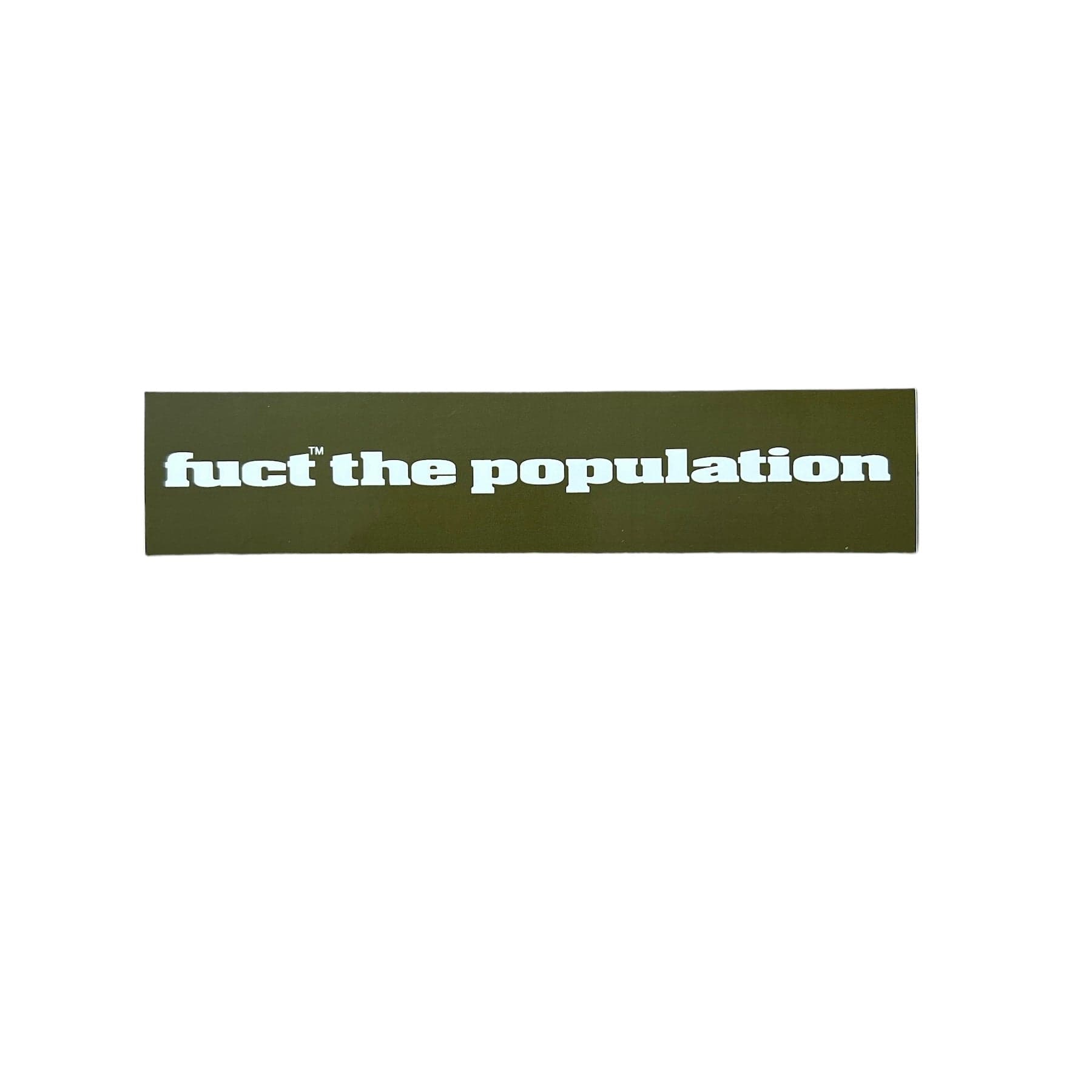 FTP x FUCT fuct the population Sticker SS22 Olive