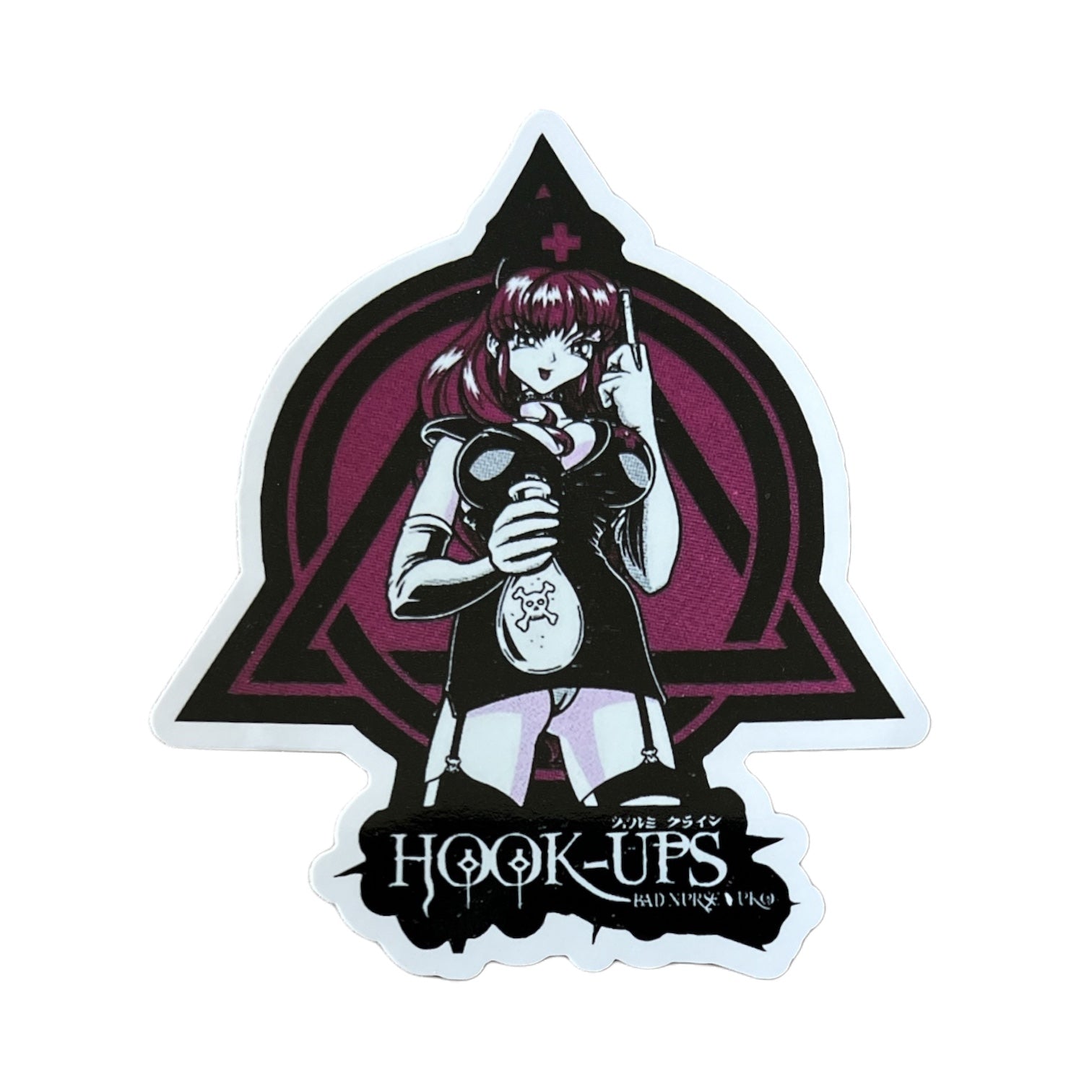 Hook-Ups Poison Nurse Babe Sticker