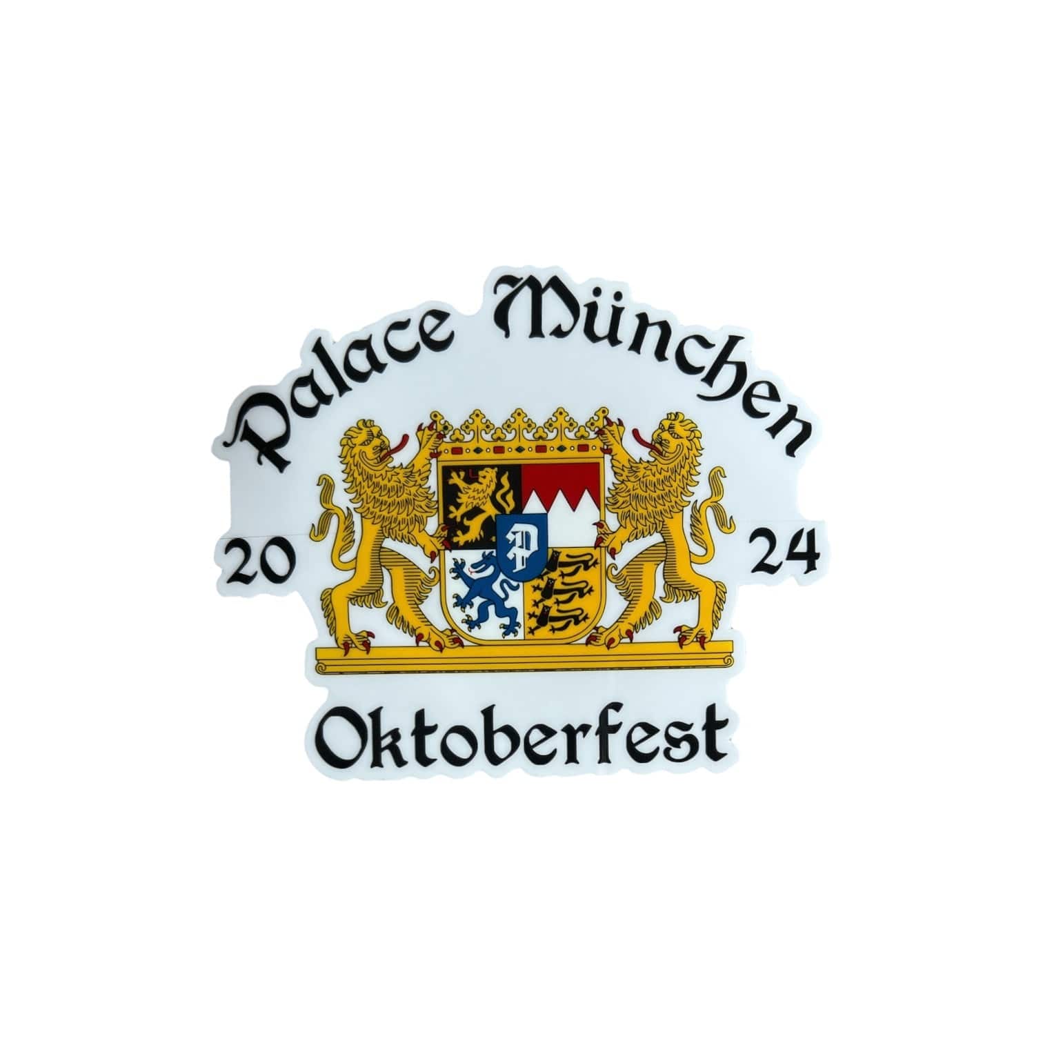 Palace Skateboards Oktoberfest Sticker from the sticker pack released in the Autumn of 2024. The sticker measures 4"x3.25".