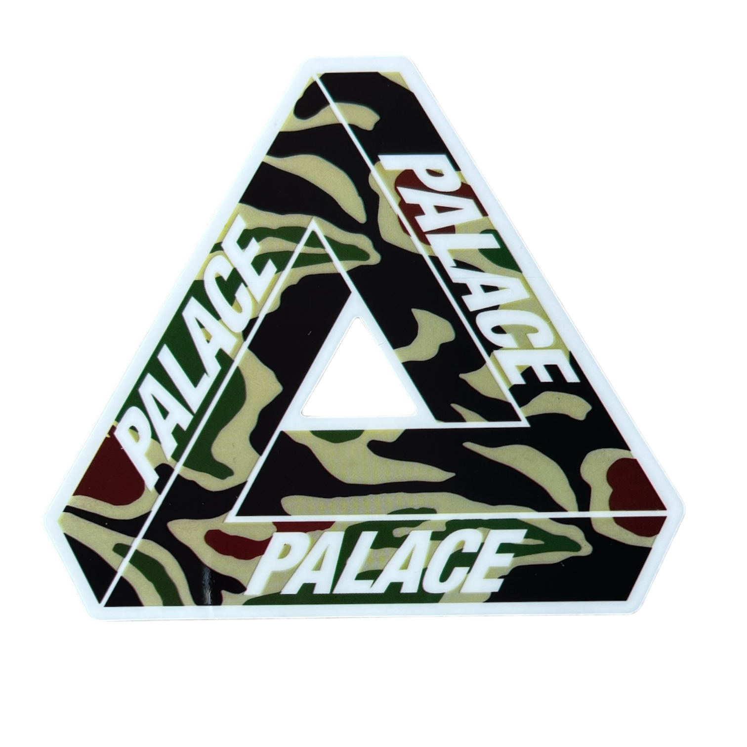 Palace Jungle Camo Tri-Ferg Sticker Spring 2023