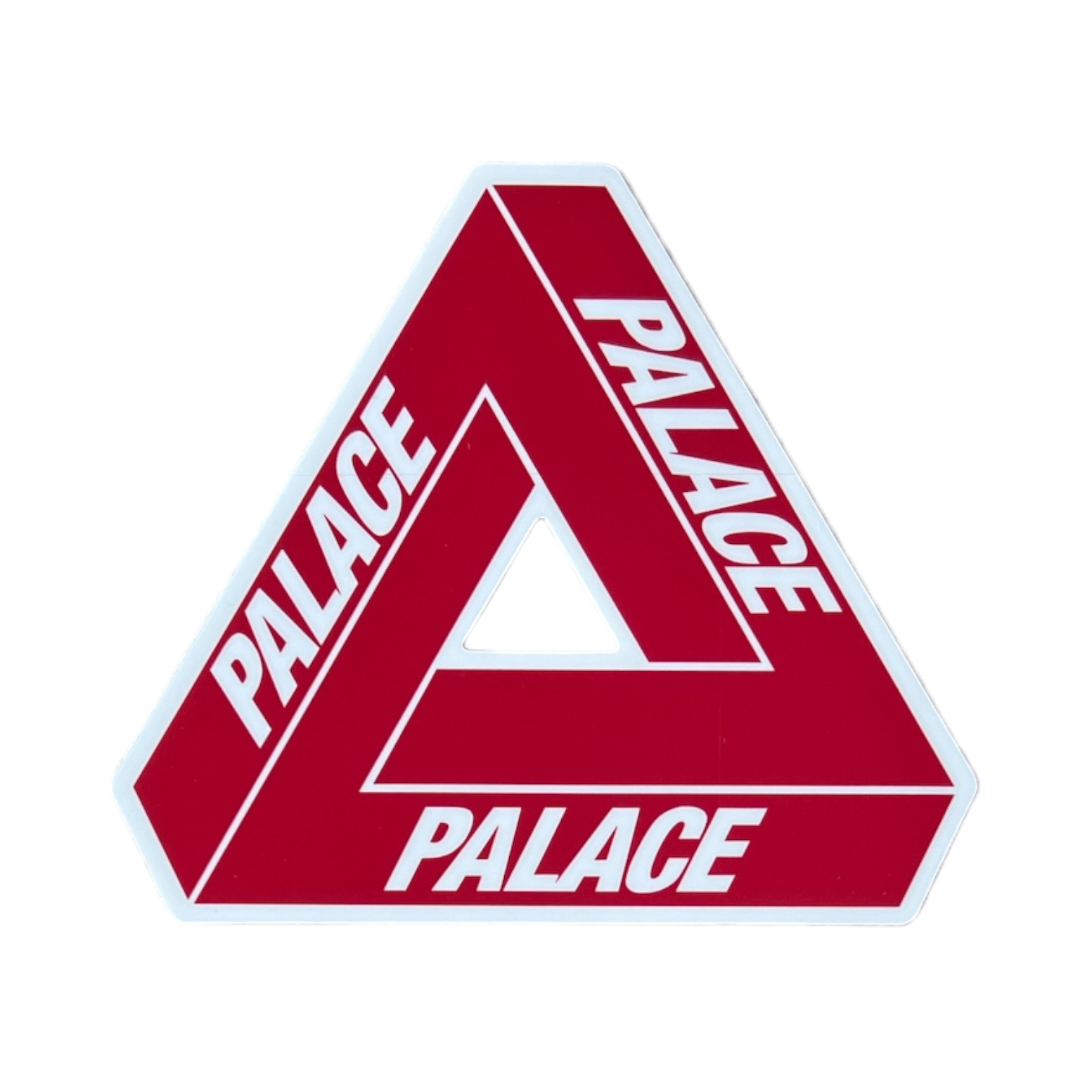 Palace Vermillion Red Tri-Ferg Sticker Spring 2023