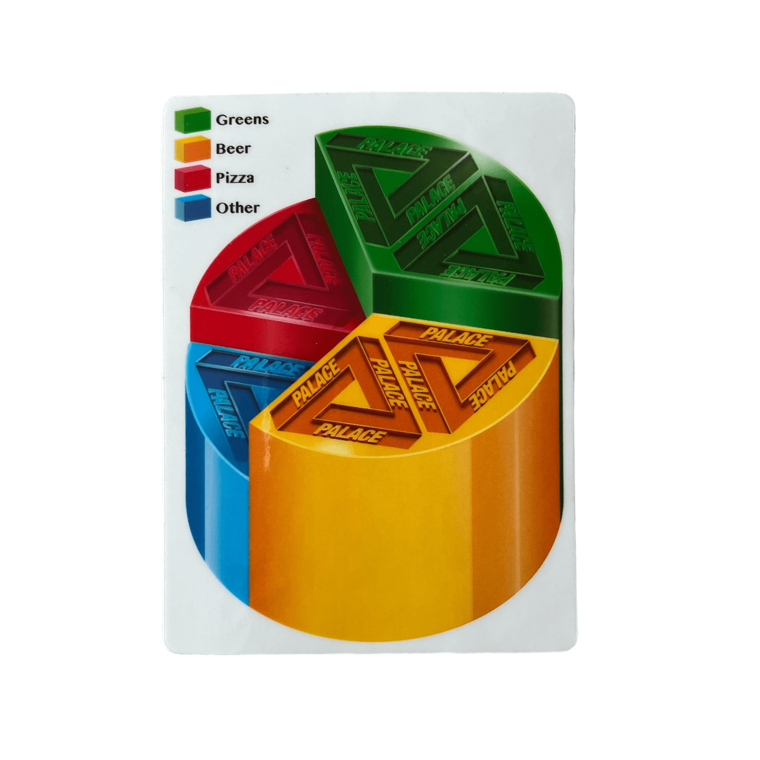 Palace Skateboards Hi-Chart Sticker Winter 2016