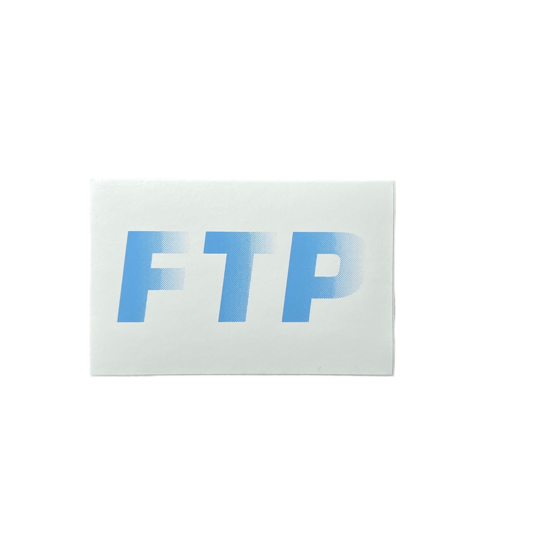 FTP OG Logo Light Blue on White Sticker SS19