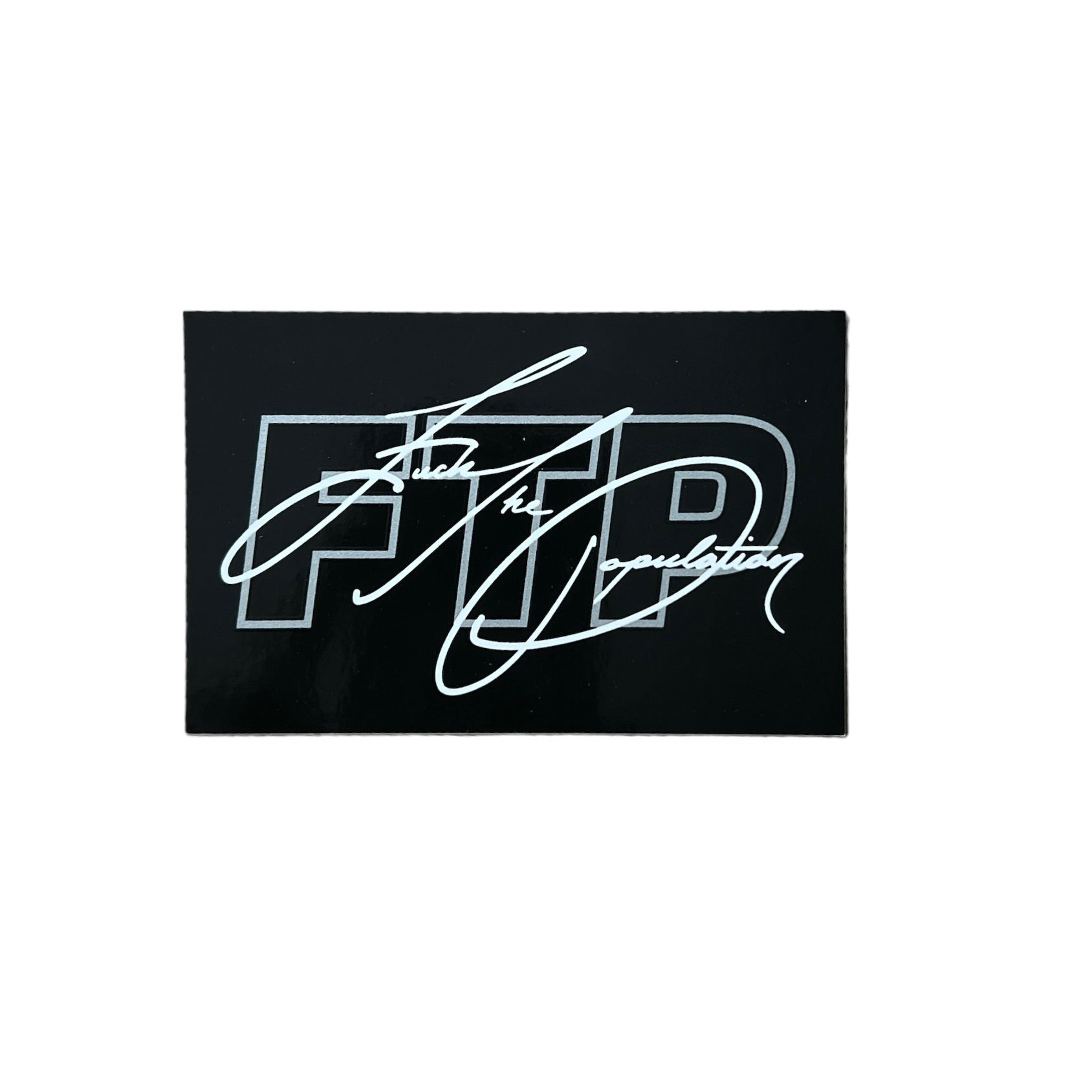 FTP OG Logo Signature Black Sticker SS22