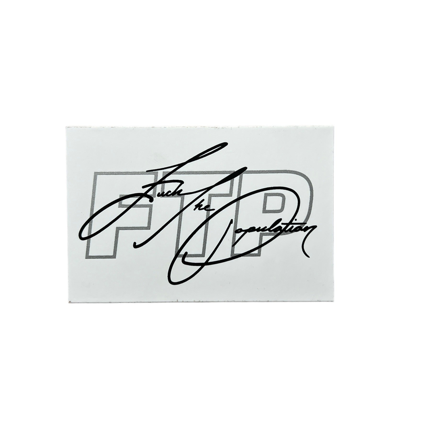 FTP OG Logo Signature Sticker White SS22