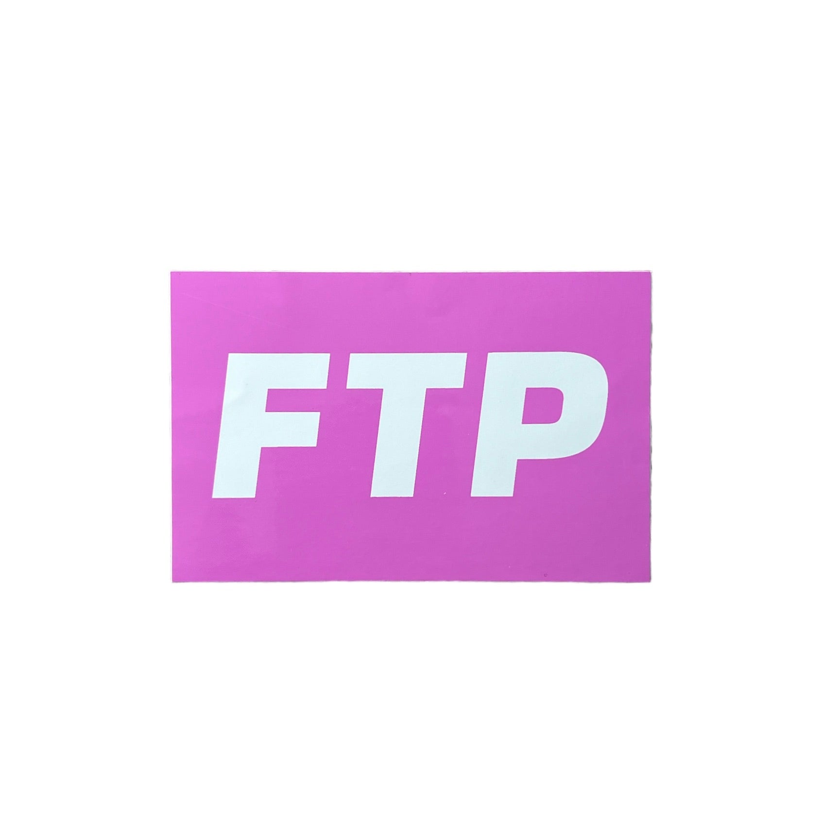 FTP OG Logo White on Magenta Sticker SS21