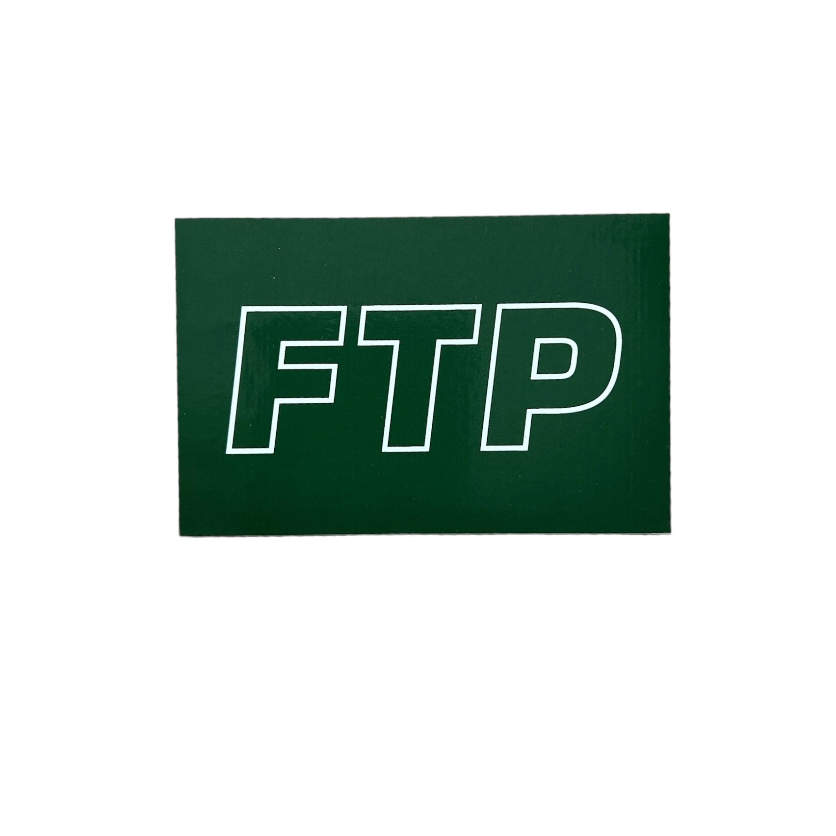 FTP OG Logo Forest Green on Forest Green Sticker FW19