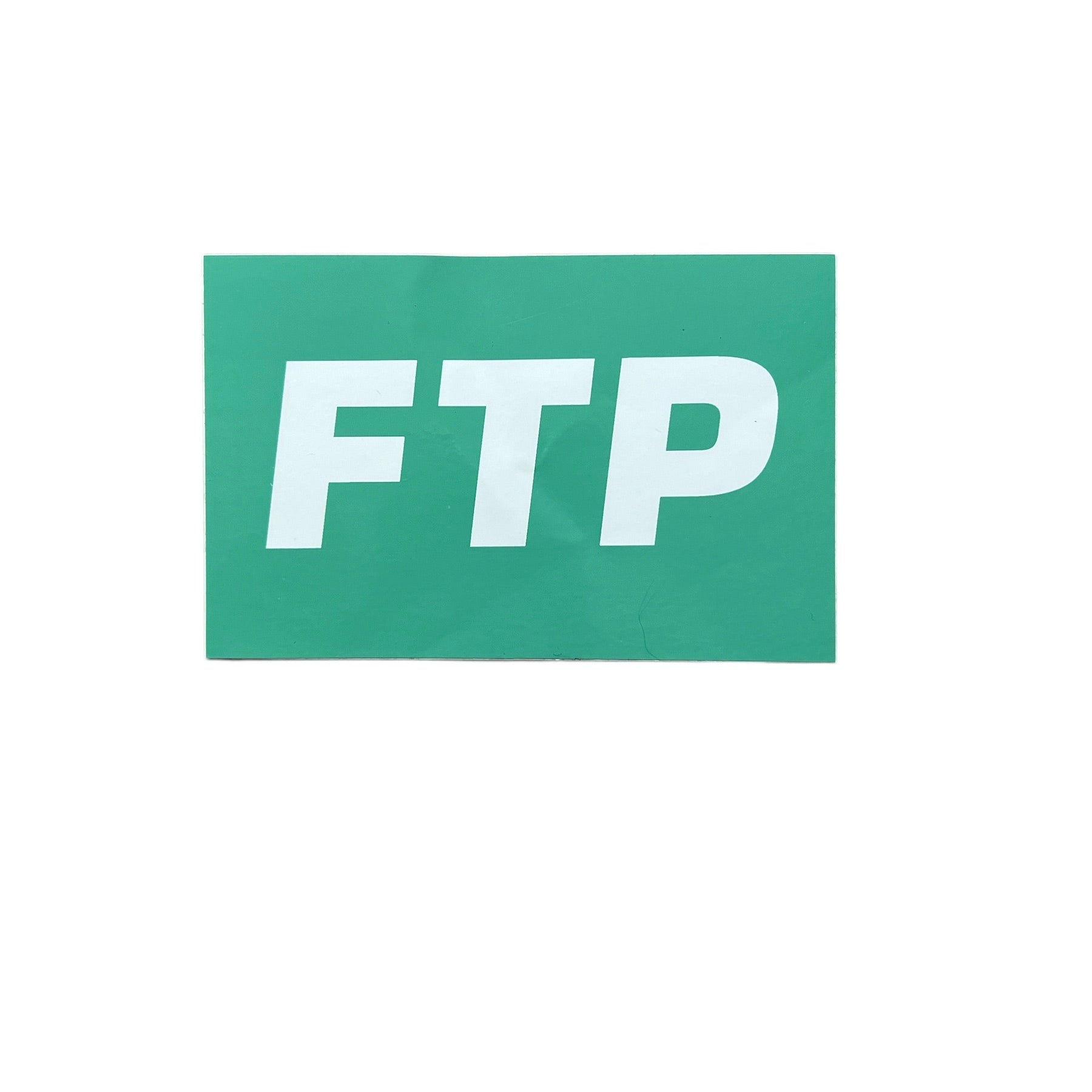 FTP OG Logo White on Teal Sticker SS19