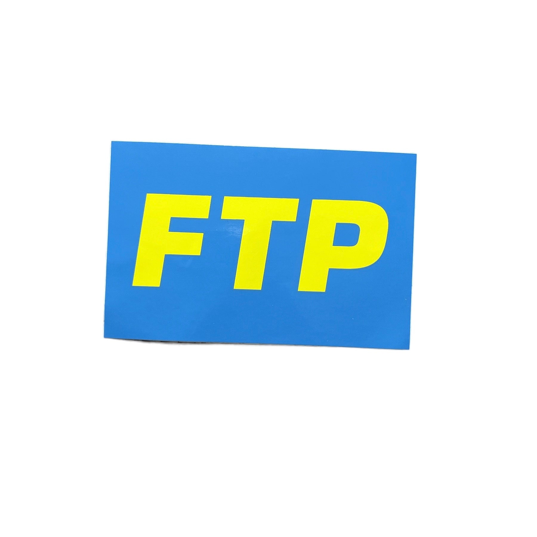 FTP Yellow on Blue OG Logo Sticker