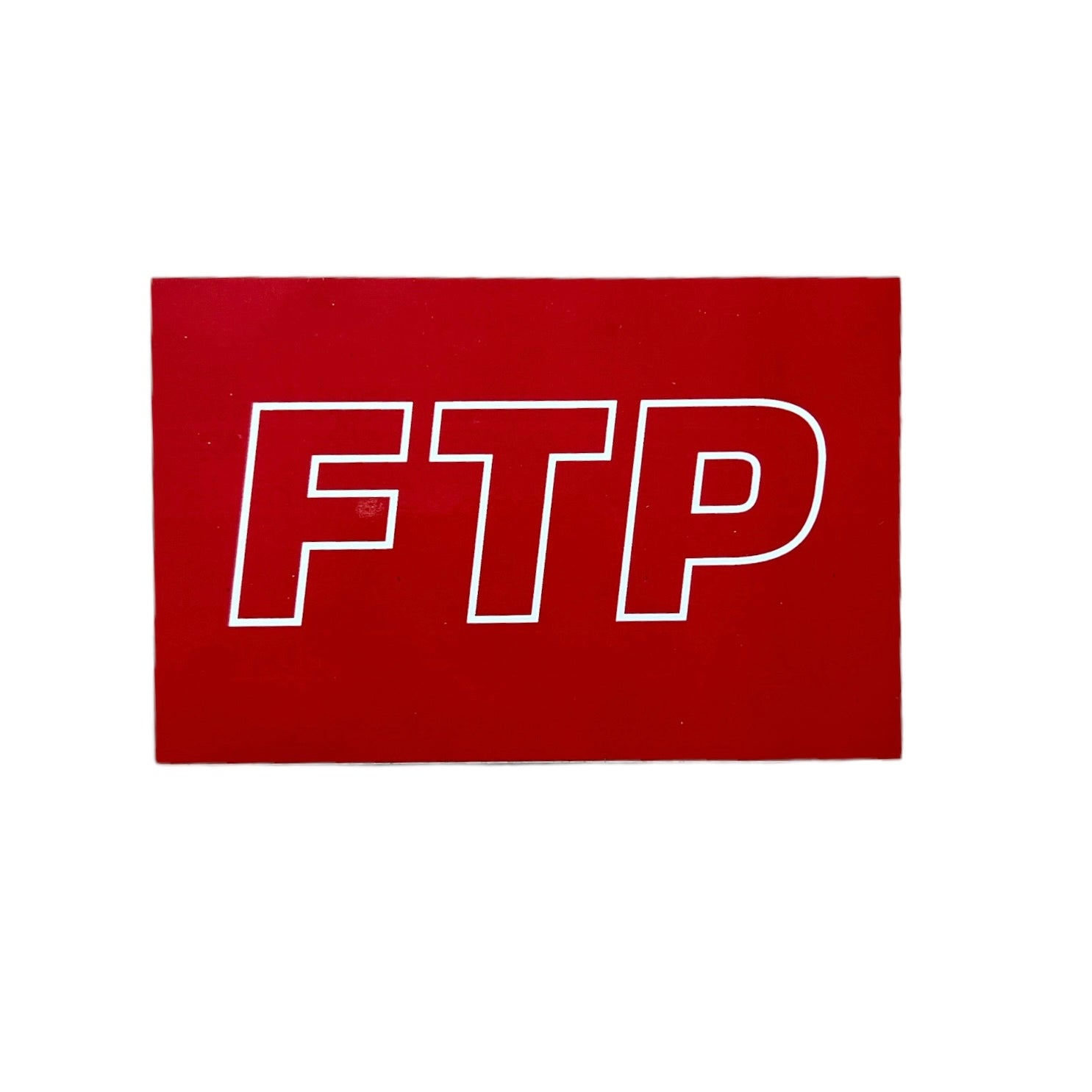 FTP Burgandy on Burgandy OG Logo Sticker