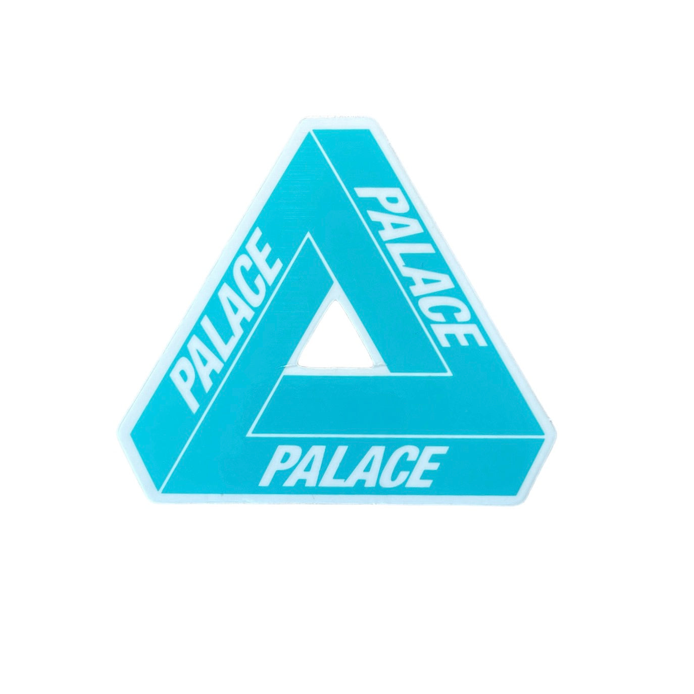 Palace Neon Blue Tri-Ferg Sticker Summer 2019