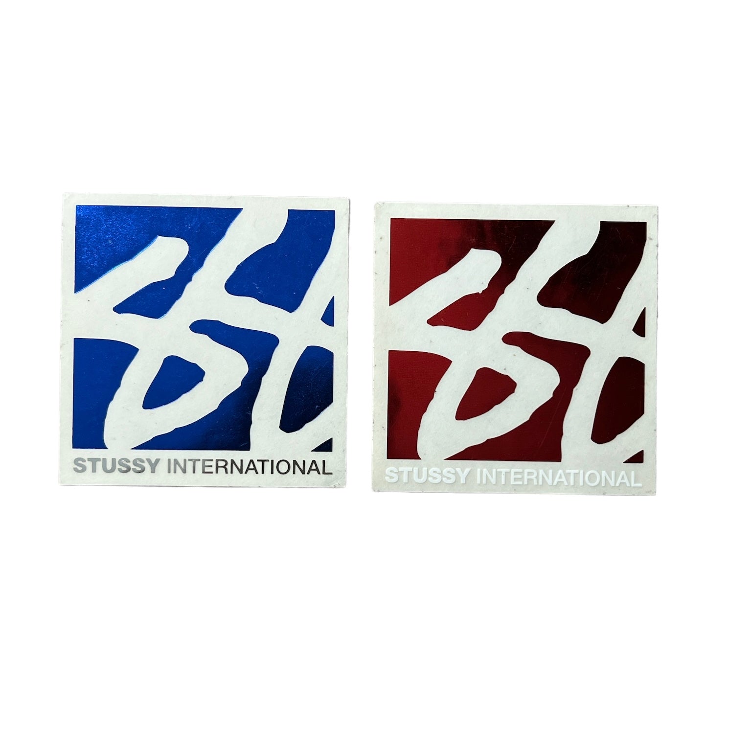 Stussy International Square Foil Stickers