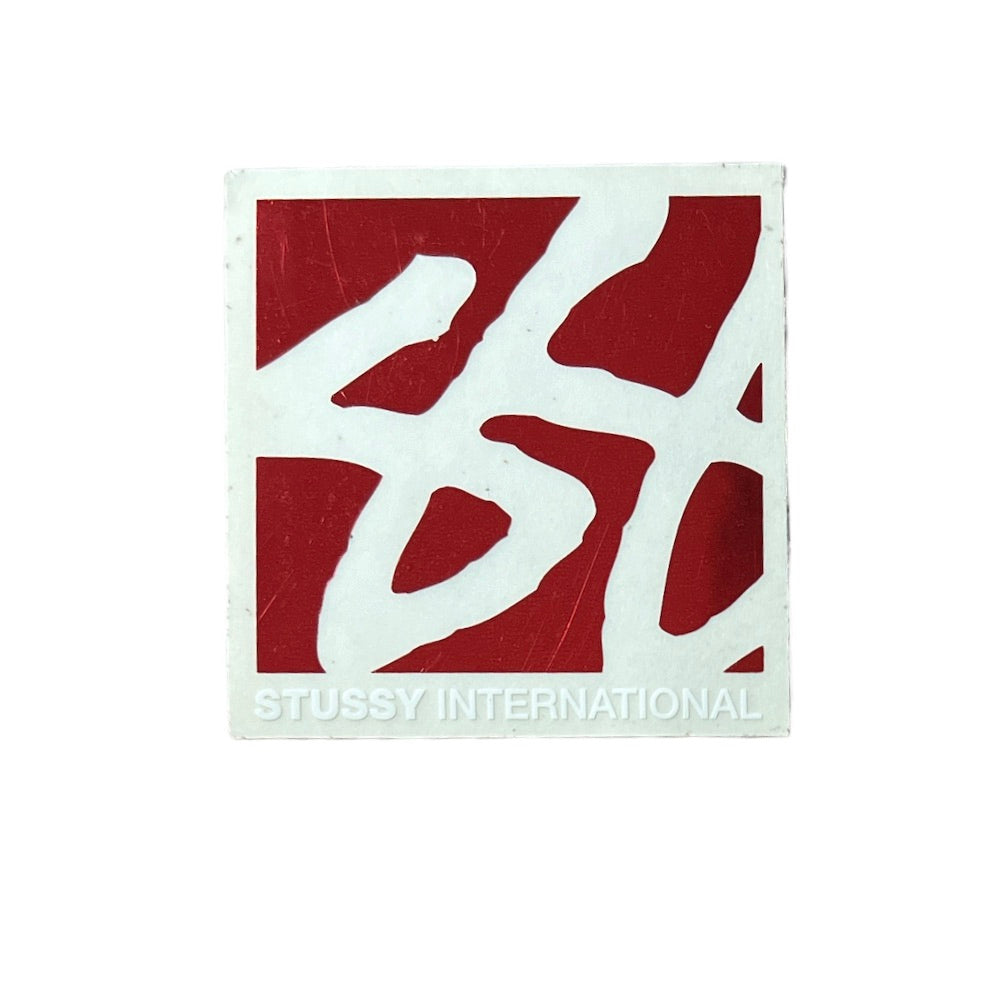 Stussy International Square Foil Stickers