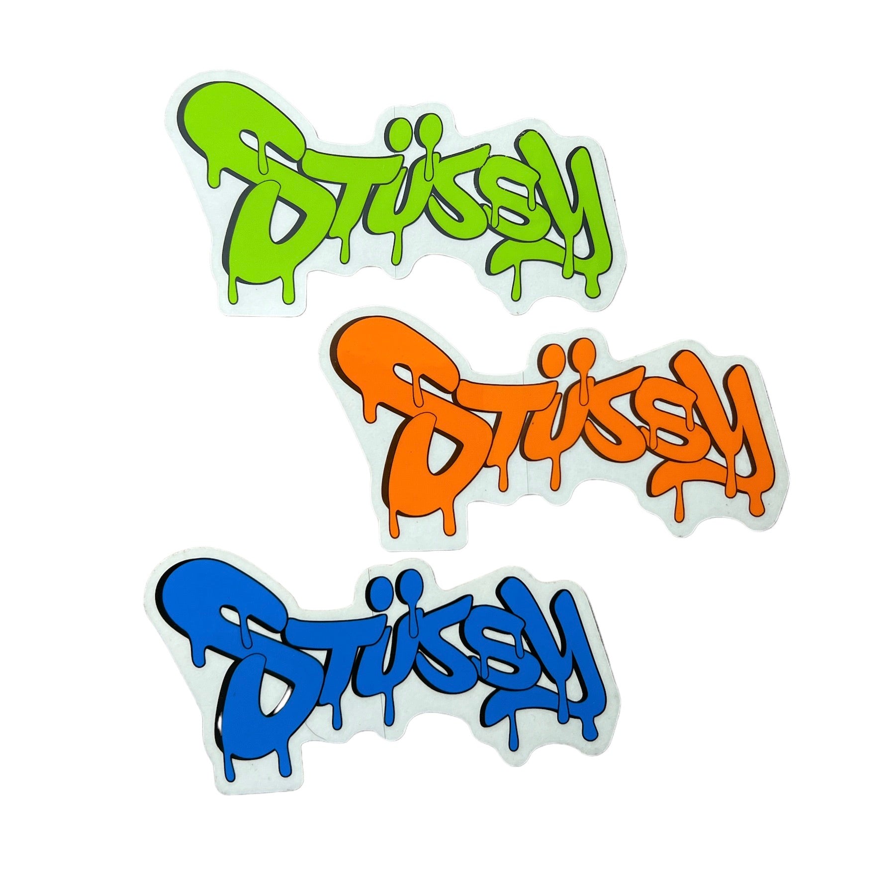 Stussy Dripping Logo Stickers