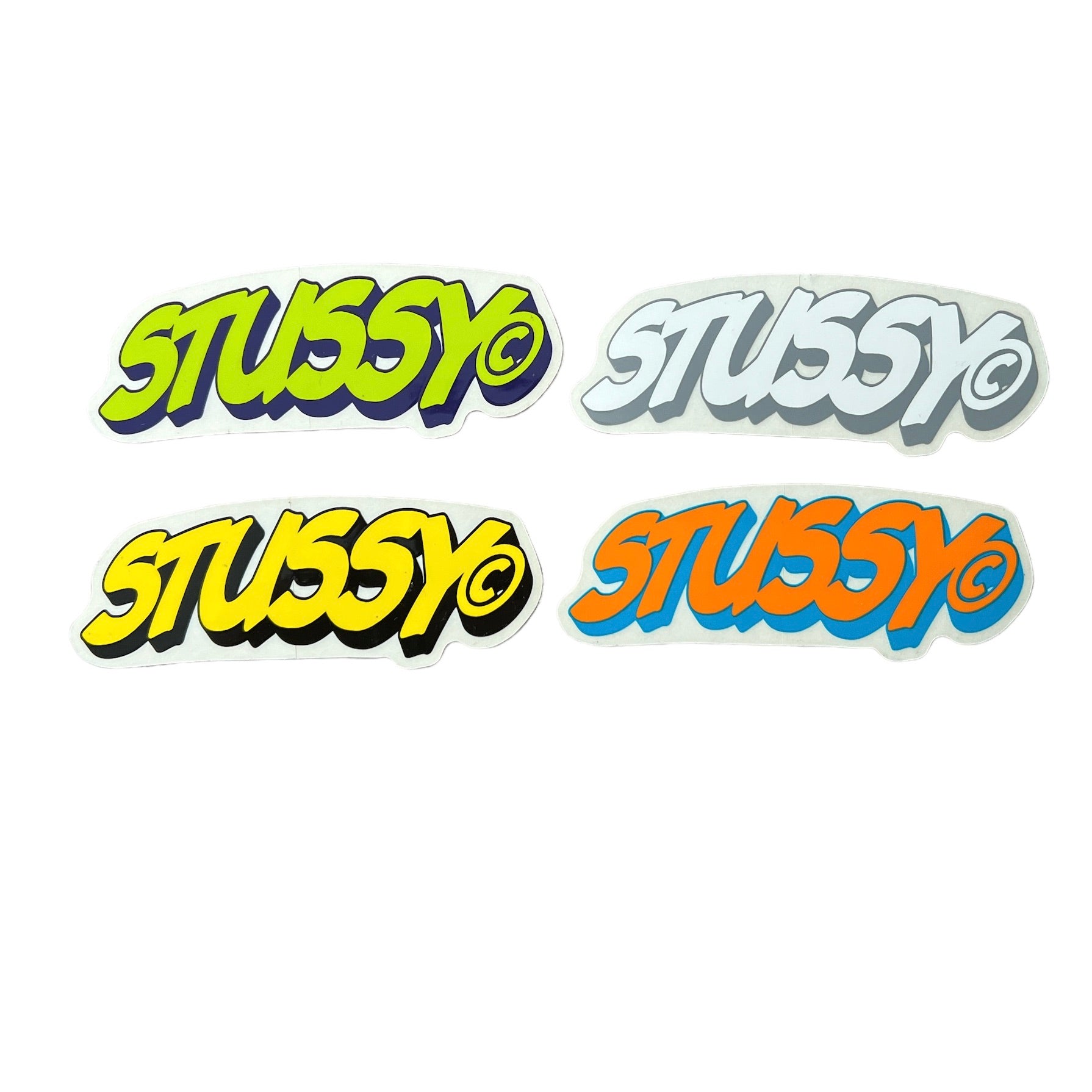 Stussy Block Script Stickers