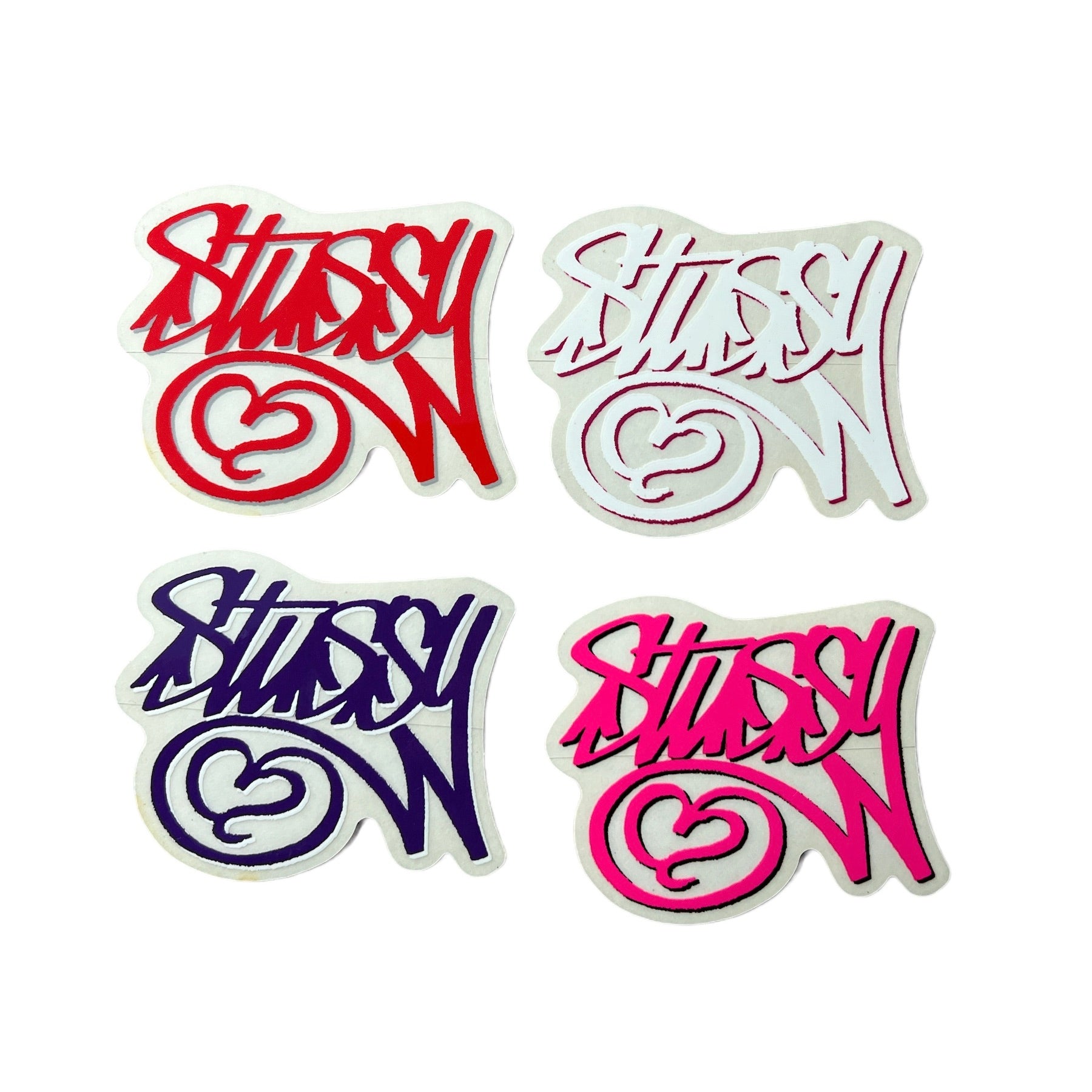 Stussy Heart Stickers