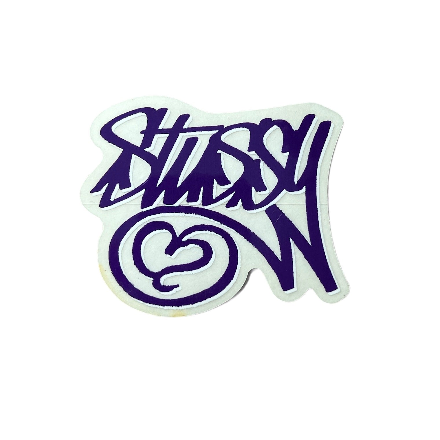 Stussy Heart Sticker Purple