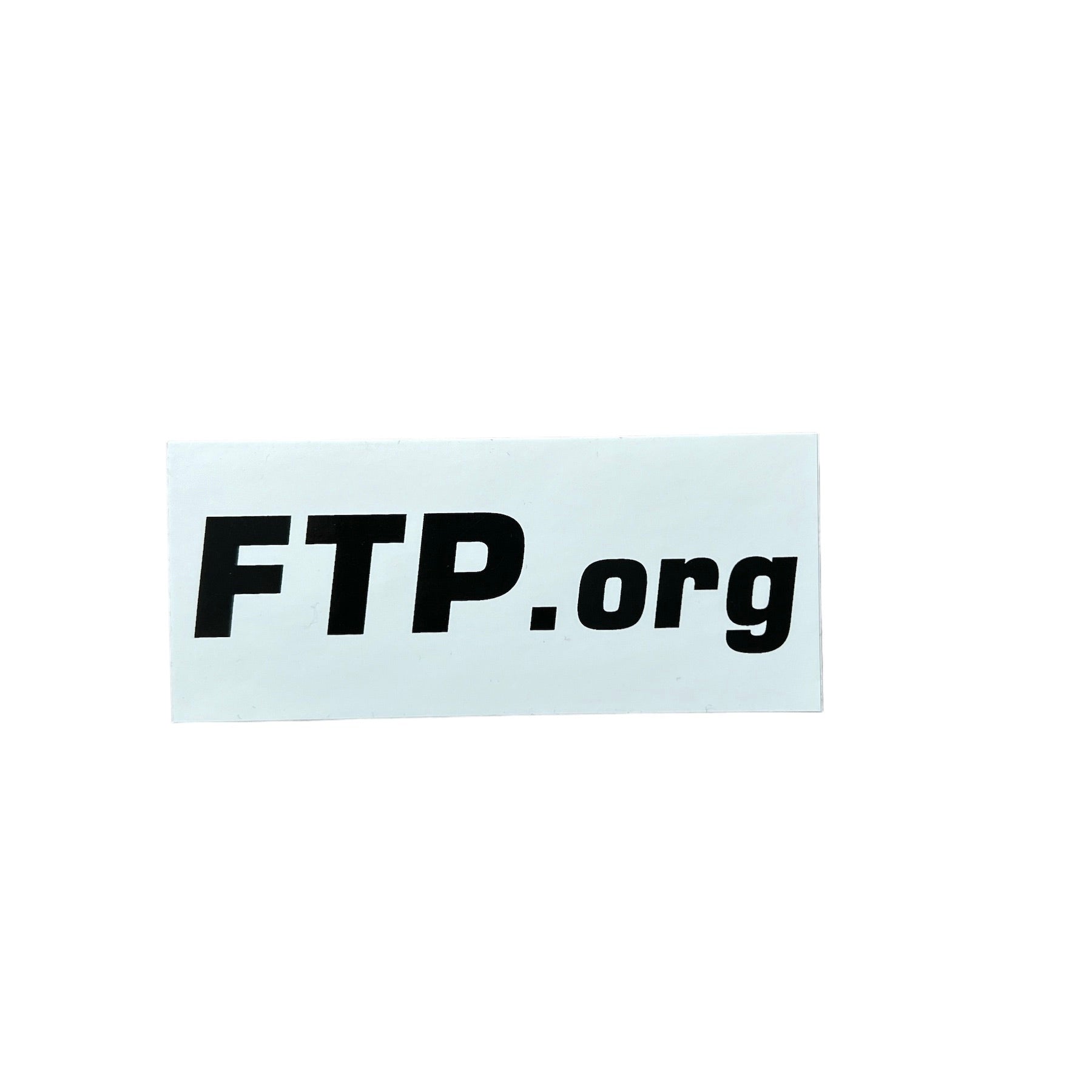 FTP .ORG Sticker White SS23