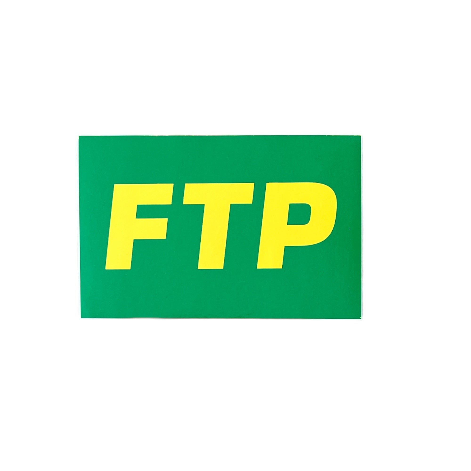 FTP OG Logo Yellow on Green Sticker FW17