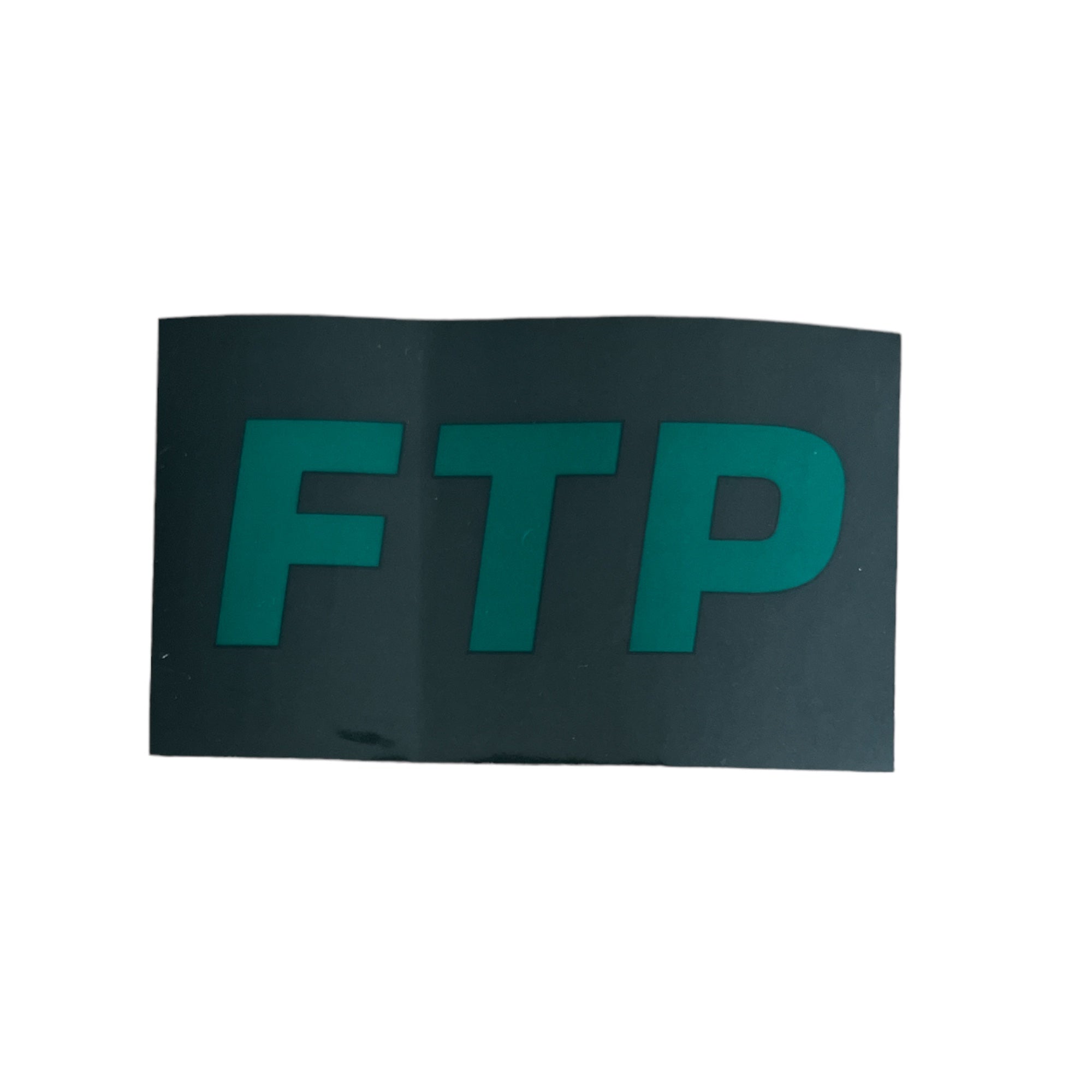 FTP OG Logo Forest Green on Dark Grey Sticker FW19