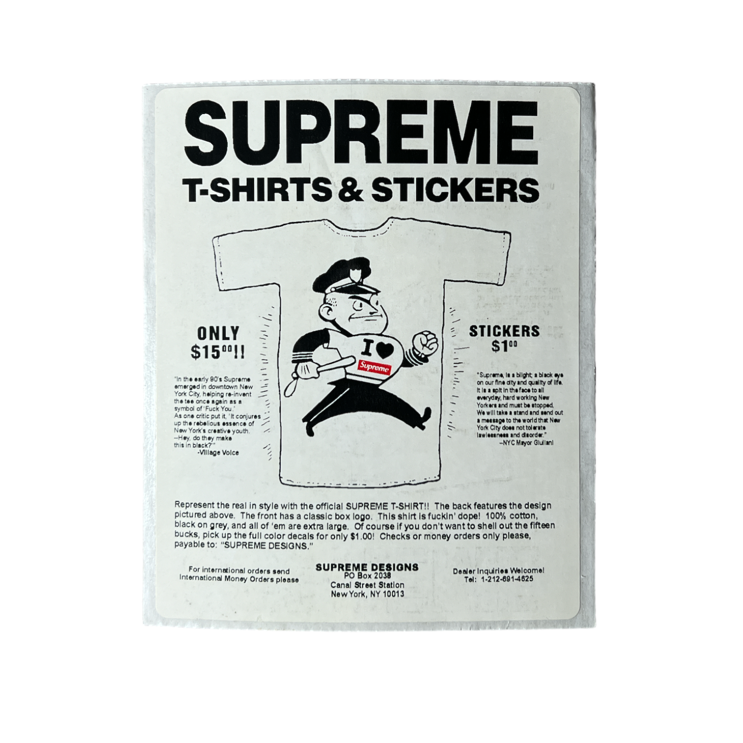 Supreme T-Shirts & Stickers Sticker FW07