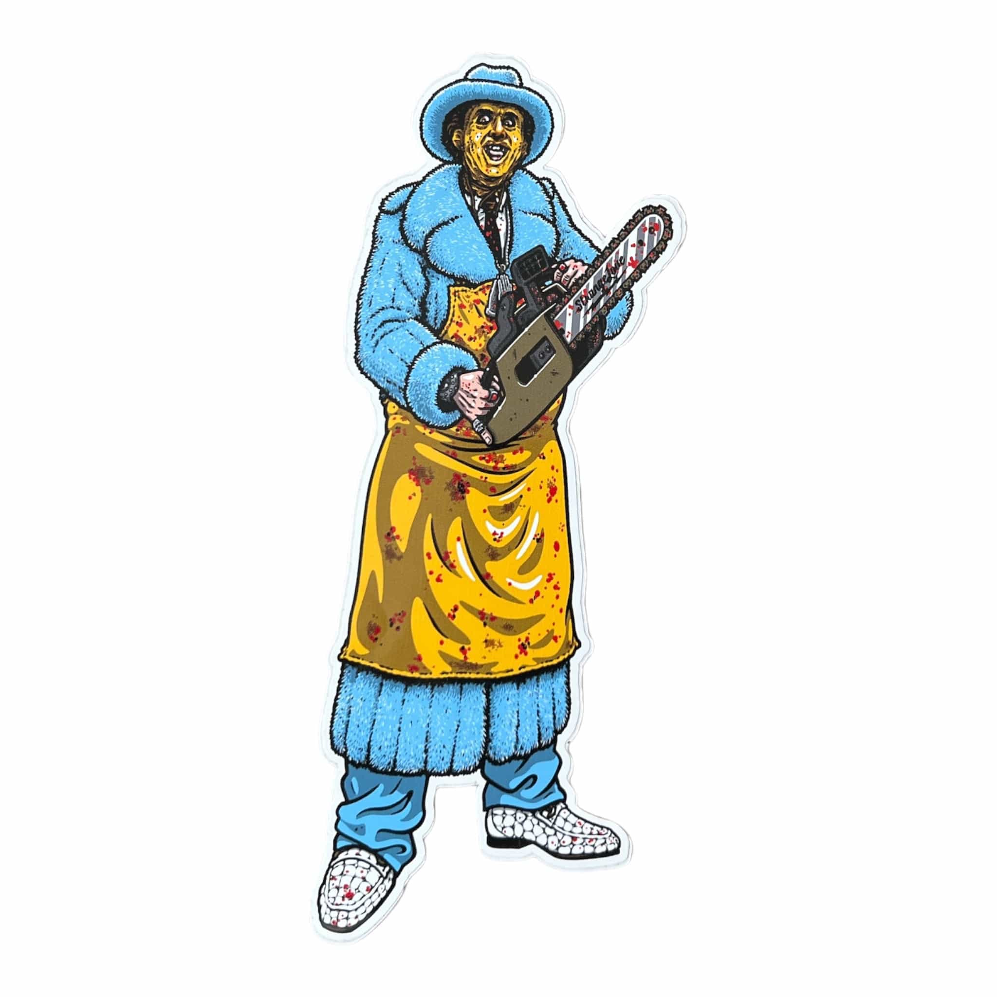 Strangelove Skateboards Chainsaw Pimpin Sticker