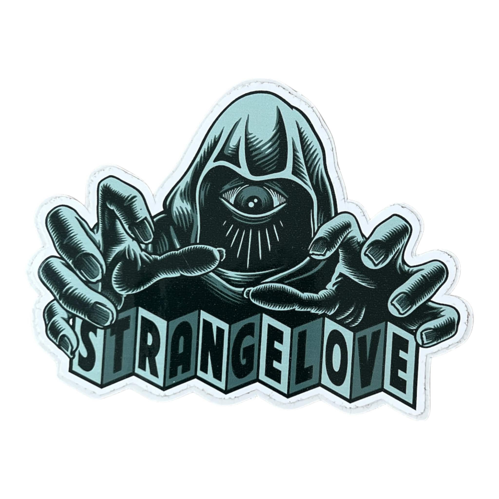 Strangelove Skateboards Hooded Cyclops Sticker